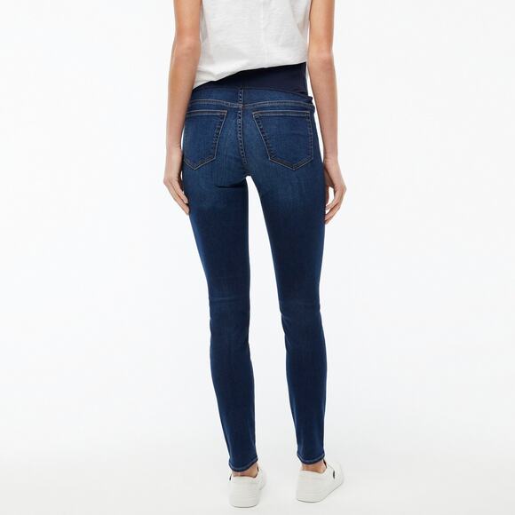 J. Crew Factory Maternity Jean In Signature Stretch Classic Indigo Blue Size 30 - Picture 2 of 10